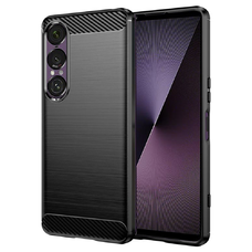  Techsuit - Karbon Szilikon - Sony Xperia 1 VII - Fekete tok
