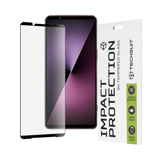 Techsuit - 111D Teljes Borítású / Teljesen Ragasztott Üveg - Sony Xperia 1 VII - Fekete üvegfólia Techsuit - 111D Teljes Borítású / Teljesen Ragasztott Üveg - Sony Xperia 1 VII - Fekete üvegfólia