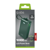 Powerbank SBS 10000 mAh 20W beépített USB-C kábellel és digitális kijelzővel - zöld - 0. kép