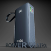 Powerbank SBS 10000 mAh 20W beépített USB-C kábellel és digitális kijelzővel - sötétszürke - 3. kép