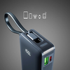 Powerbank SBS 10000 mAh 20W beépített USB-C kábellel és digitális kijelzővel - sötétszürke - 4. kép