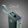 Powerbank SBS 10000 mAh 20W beépített USB-C kábellel és digitális kijelzővel - szürke - 4. kép