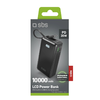 Powerbank SBS 10000 mAh 20W beépített USB-C kábellel és digitális kijelzővel - fekete - 0. kép