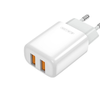 JELLICO fali töltő EU02 2.4A 12W 2xUSB Fehér - 0. kép