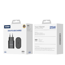 JELLICO hálózati töltő C35 PD 25W 1xUSB-C fekete