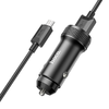 HOCO autós töltő Z49 2.4A 2xUSB + kábel Micro USB Fekete - 1. kép
