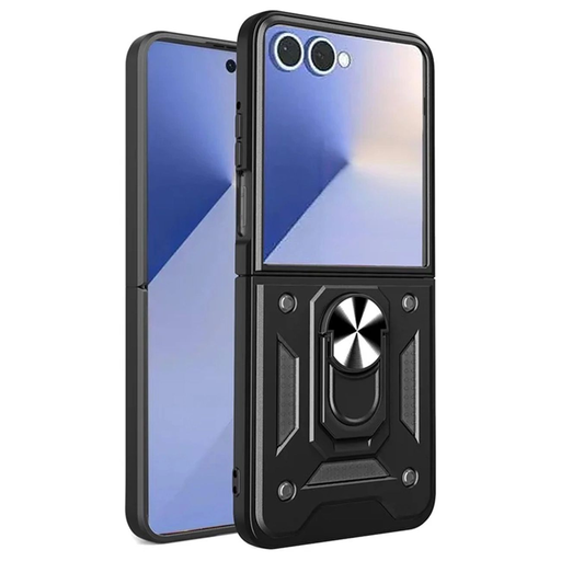 Hybrid Armor Camshield páncélozott tok állvánnyal és kamerafedéllel Samsung Galaxy Z Fold 7 - Fekete tok Hybrid Armor Camshield páncélozott tok állvánnyal és kamerafedéllel Samsung Galaxy Z Fold 7 - Fekete tok