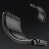 Carbon tok rugalmas szilikonból Samsung Galaxy XCover 7 Pro - Fekete tok - 3. kép