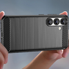 Carbon tok rugalmas szilikonból Samsung Galaxy XCover 7 Pro - Fekete tok - 4. kép