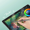 Dux Ducis Naad Paperlike Matt Üvegfólia Samsung Galaxy Tab S10 FE Plus üvegfólia - Fekete kerettel - 4. kép