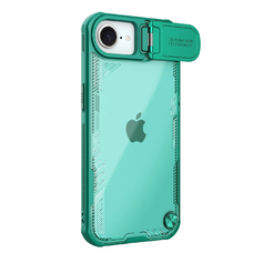 Nillkin Iceblade Prop tok lencsefedéllel és állvánnyal iPhone 16e-hez - Zöld tok