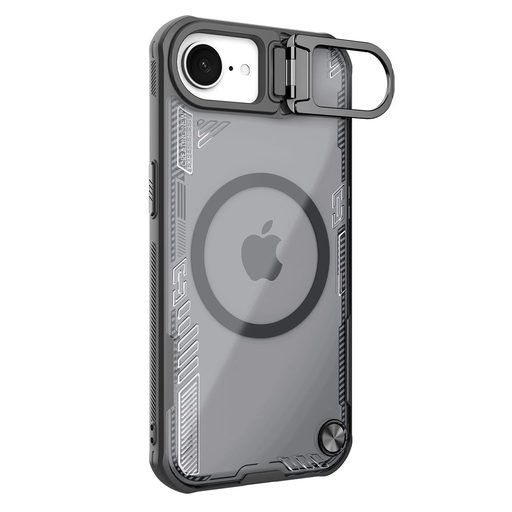 Nillkin Iceblade Prop mágneses tok állvánnyal iPhone 16e - Fekete tok Nillkin Iceblade Prop mágneses tok állvánnyal iPhone 16e - Fekete tok