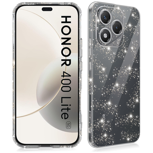 Techsuit - SparkleSkin Sorozat - Honor 400 Lite - Átlátszó tok Techsuit - SparkleSkin Sorozat - Honor 400 Lite - Átlátszó tok