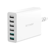 Blitzwolf BW-S15 Hálózati töltő 6xUSB/ QC 3.0 60W fehér - 4. kép