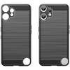  Techsuit - Szénszálas Szilikon - Nothing CMF Telefon 2 Pro - Fekete tok - 4. kép