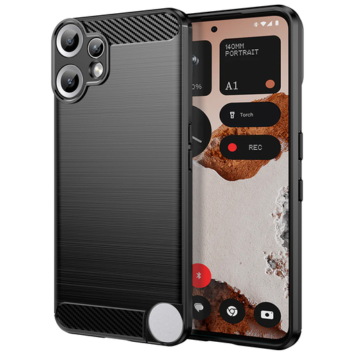 Techsuit - Szénszálas Szilikon - Nothing CMF Telefon 2 Pro - Fekete tok Techsuit - Szénszálas Szilikon - Nothing CMF Telefon 2 Pro - Fekete tok
