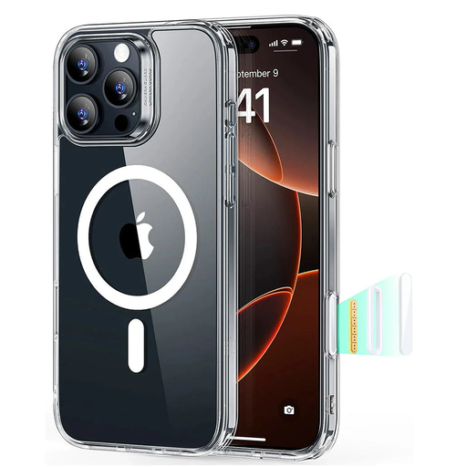 ESR - Klasszikus Hibrid HaloLock - iPhone 16 Pro Max - Átlátszó tok ESR - Klasszikus Hibrid HaloLock - iPhone 16 Pro Max - Átlátszó tok