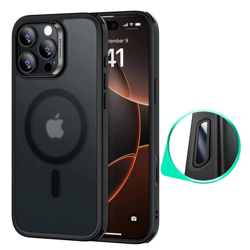 ESR - Klasszikus Hibrid HaloLock - iPhone 16 Pro Max - Matt Fekete tok ESR - Klasszikus Hibrid HaloLock - iPhone 16 Pro Max - Matt Fekete tok