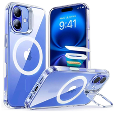  ESR - Klasszikus Hibrid HaloLock Kitámasztó - iPhone 16 - Átlátszó tok