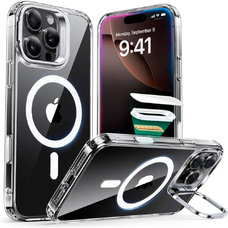  ESR - Klasszikus Hibrid HaloLock Kitámasztó - iPhone 16 Pro Max - Átlátszó tok