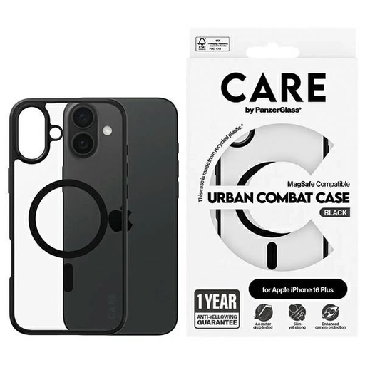 CARE by PanzerGlass Flagship Urban tok MagSafe iPhone 16 Plus - Átlátszó tok CARE by PanzerGlass Flagship Urban tok MagSafe iPhone 16 Plus - Átlátszó tok