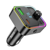 HOCO autós töltő Bravery PD30W QC3.0 + Bluetooth FM adó E81 fekete - 3. kép