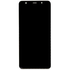 LCD kijelző + Érintőegység Samsung A750 Galaxy A7 2018 fekete,