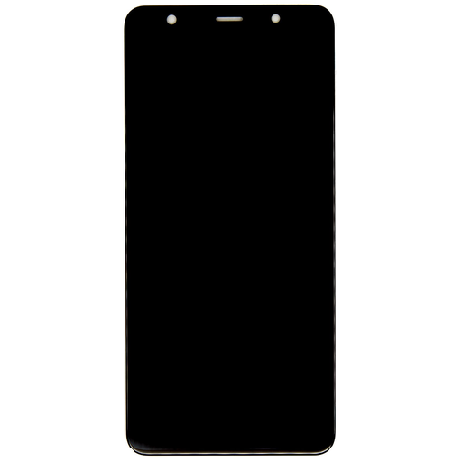 LCD kijelző + Érintőegység Samsung A750 Galaxy A7 2018 fekete,