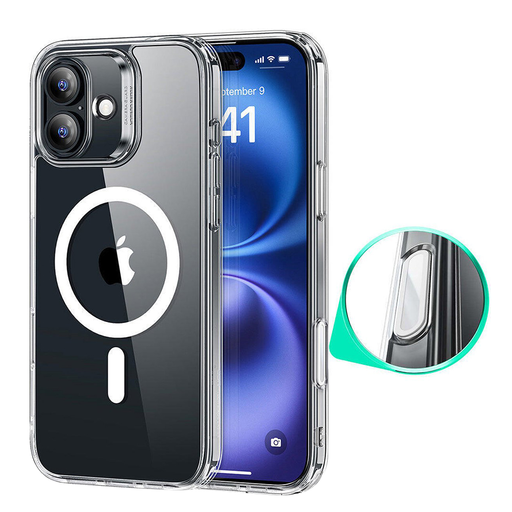 ESR - Klasszikus Hibrid HaloLock - iPhone 16 - Átlátszó tok ESR - Klasszikus Hibrid HaloLock - iPhone 16 - Átlátszó tok