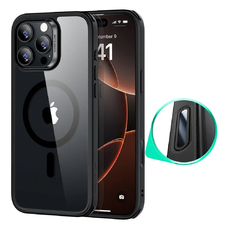  ESR - Klasszikus Hibrid HaloLock - iPhone 16 Pro - Átlátszó Fekete tok