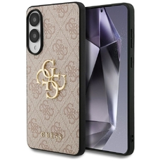 GUESS tok Samsung S25 Edge-hez, GUHCS25E4GMGPI (4G PU Nagy Logó) rózsaszín tok