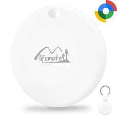 Lifemate/MiLi GPS Bluetooth LifeTag Tracker HD-P16-3 Android + kulcskarikával fehér,