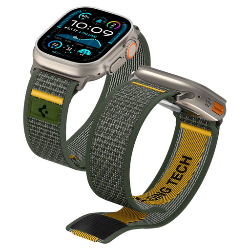 Spigen Athlex Air Apple Watch 6 / 7 / 8 / 9 / 10 / Se / Ultra 1 / 2 (44 / 45 / 46 / 49 Mm) Aktív Zöld