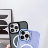 Mágneses színes matt tok iPhone 15 Plus - lila tok - 1. kép