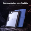 Nillkin Bumper PRO Védő Állvány Tok Több-szögű iPad Pro 12.9 2020/2021/2022/ Air 13 2024/2025 Zafírkék tok - 3. kép