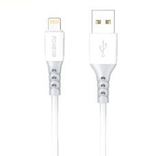 USB-ről Lightning kábel Foneng X66, 20W, 3A, 1m (fehér)