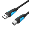 USB 2.0 A - USB-B nyomtató kábel Vention VAS-A16-B100 1m Fekete - 0. kép