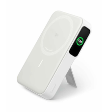  Anker - Power Bank MagGo (A1654G21) - iPhone-hoz, Digitális Kijelző, Vezeték nélküli Töltés, Kitámasztó, 10000mAh, 15W - Fehér