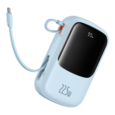  Baseus - Qpow Pro+ (P10067103313-00) - Power Bank, Lightning, 2x Type-C, USB, 22.5W, 20000mAh, Type-C kábel - Kék