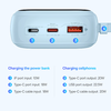 Baseus - Qpow Pro+ (P10067103313-00) - Power Bank, Lightning, 2x Type-C, USB, 22.5W, 20000mAh, Type-C kábel - Kék - 4. kép