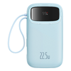  Baseus - Qpow Pro+ Power Bank (P10055002313-00) - Lightning, 2x Type-C, USB, 22,5W, 20000mAh, Type-C kábel, 30 cm - Kék - 0. kép