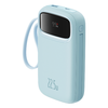  Baseus - Qpow Pro+ Power Bank (P10055002313-00) - Lightning, 2x Type-C, USB, 22,5W, 20000mAh, Type-C kábel, 30 cm - Kék - 2. kép