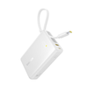  Baseus - PicoGo Power Bank (P10076803213-00) - Type-C, USB, Gyors töltés, 45W, 10000mAh, Beépített Type-C kábel - Fehér - 0. kép