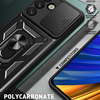 Honor 400 Pro tok - Fekete Armor Camshield állvánnyal és kameravédővel  - 2. kép