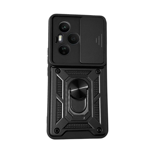 Honor 400 Pro tok - Fekete Armor Camshield állvánnyal és kameravédővel Honor 400 Pro tok - Fekete Armor Camshield állvánnyal és kameravédővel