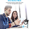  Techsuit - Bluetooth fejhallgató (CB3) - Kihangosító, ENC, LED digitális kijelző, Bluetooth 5.1, 500mAh, 72 órás beszélgetési idő - Fekete - 1. kép