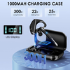  Techsuit - Bluetooth Headset (CB2) - Kihangosító, zajszűrő, kettős mikrofon, Bluetooth 5.3, 1000mAh, 96 óra beszélgetési idő - Fekete - 2. kép
