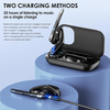  Techsuit - Bluetooth Headset (CB2) - Kihangosító, zajszűrő, kettős mikrofon, Bluetooth 5.3, 1000mAh, 96 óra beszélgetési idő - Fekete - 4. kép