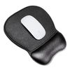 Ergonomikus egérpad és csuklótámasz gél Eco bőr nagy csúszásmentes - Fekete - 0. kép