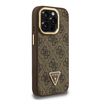 Guess PU 4G Strass Triangle Logo Stand Kamera Keretes MagSafe iPhone 15 Pro Max tok Barna - 2. kép